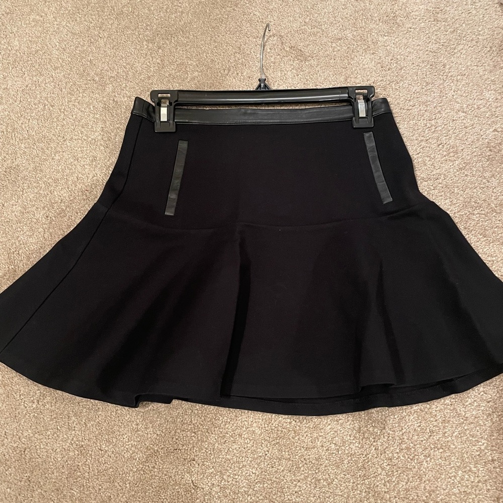Black mini skirt
